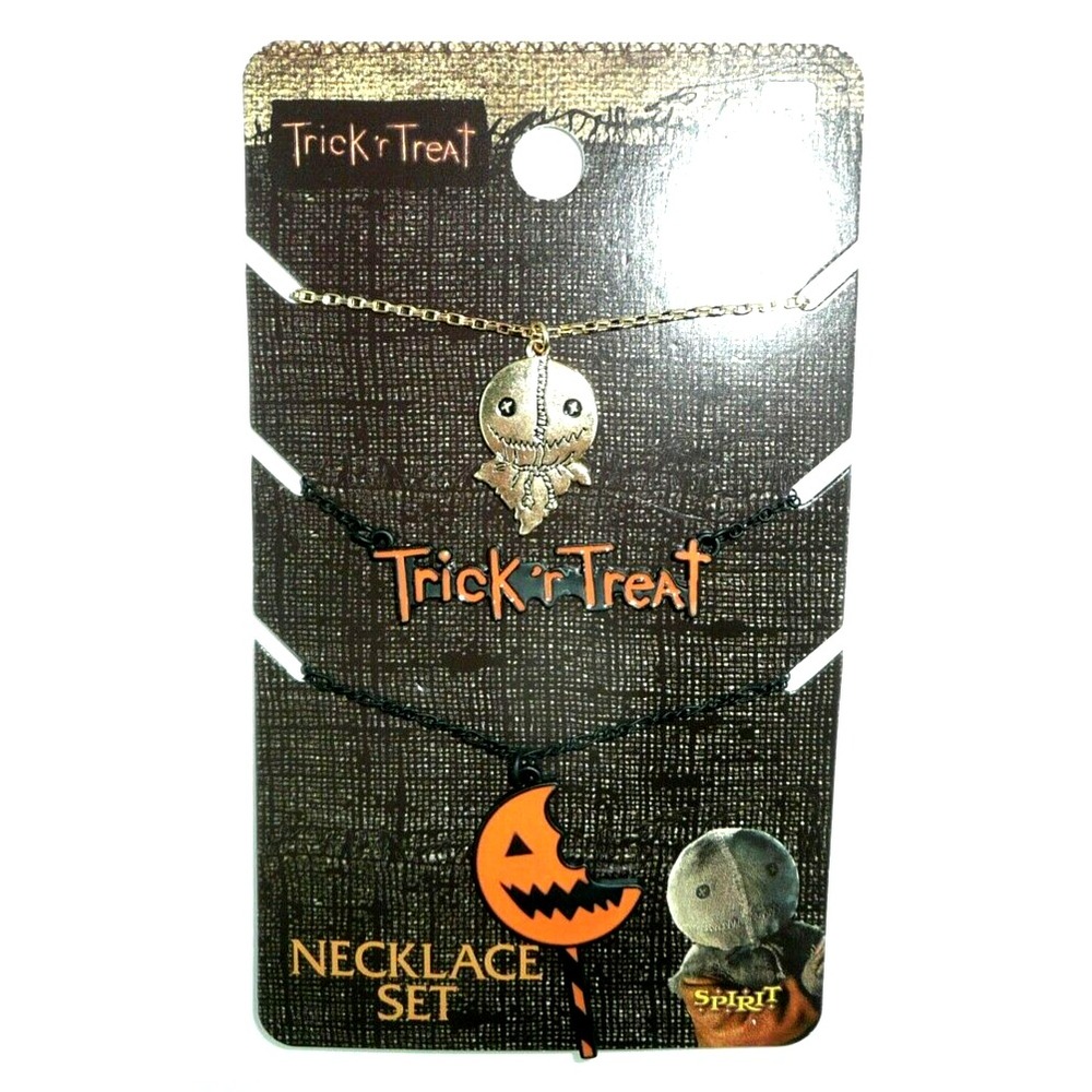 Trick 'r Treat Necklace Set Sam Samhain Candy Lollipop Halloween Horror Movie